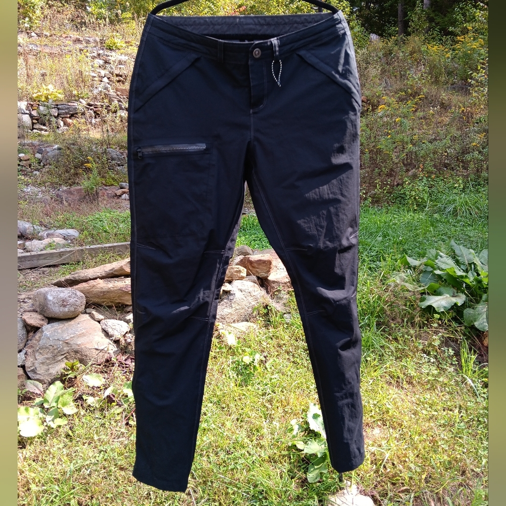 Kuhl Women's Jetstream Rain Pants Hiking Camping Nylon Outdoor Size 12 Reg Black